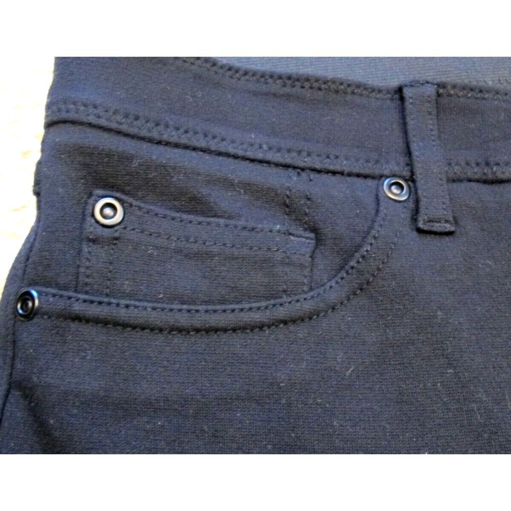 Chico's Black Stretch Pants Women's Size 1 Rayon‎ Nylon Spandex Stretch - Picture 3 of 6